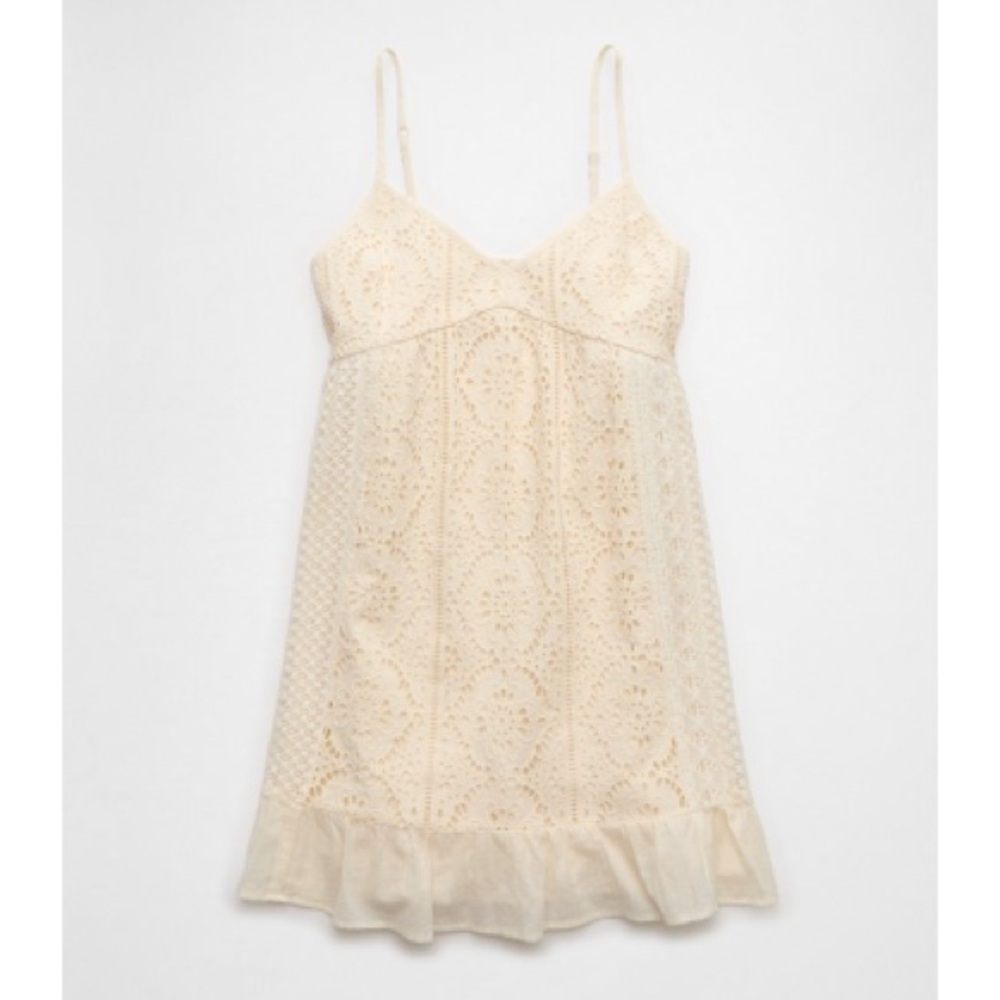 Cream mini dress